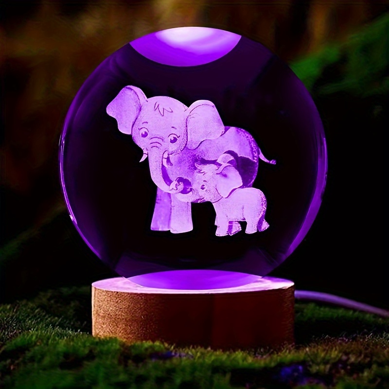 Figura Elefante Bonita Cristal Colección Adornos Cristal - Temu Chile