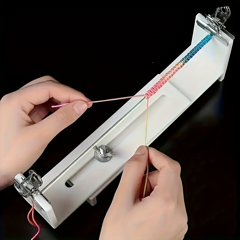 

Adjustable Diy Jewelry Making Kit - Durable Braiding Stand For Bracelets & Necklaces, Smooth Surface, Hand-friendly Design Bracelet Making Kit Beads For Bracelets