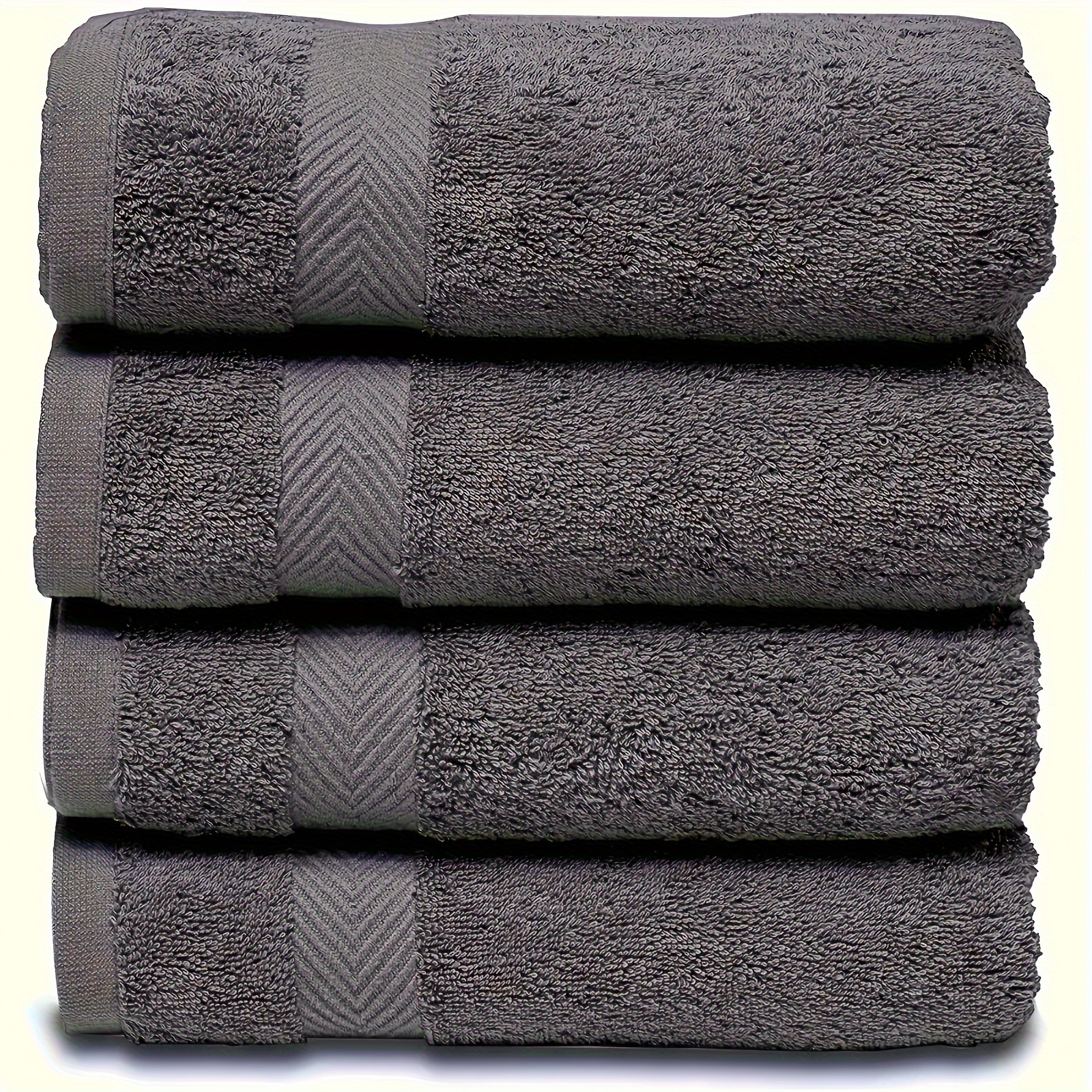 

4pcs Cotton Hand Towel, Absorbent & Quick-drying Showering Towel, Super Soft & Skin-friendly Bathing Towel, For Home Bathroom, Ideal Bathroom Supplies