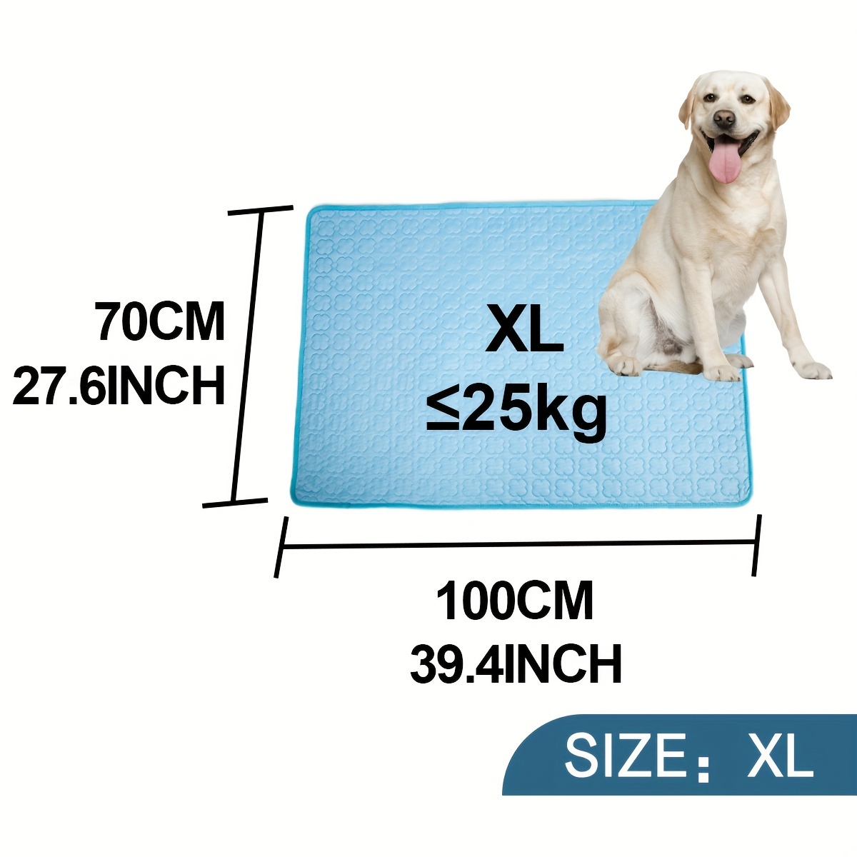 Cooling Pet Mat for Dogs Cats Turquoise Blue Cooling Pad with Ice  Gel-like Effect, Breathable Portable Bed for Large/Small Breeds,  Bedspread-Com