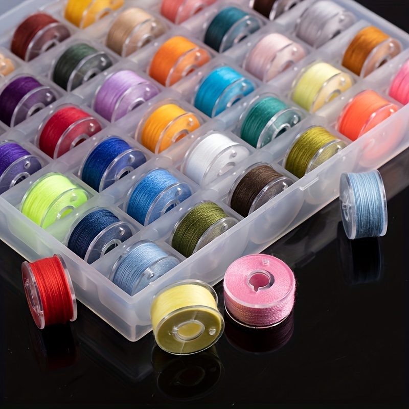 

25pcs Assorted Sewing Thread Bobbins - Thread For & Stitching, Knitting Supplies