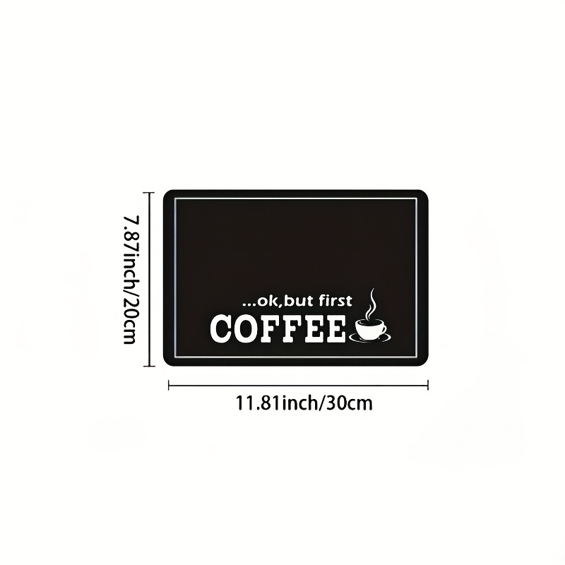 1pc 11.81*7.81in Coffee Machine Mat Coffee Machine Absorbent Mat Kitchen Countertop Drain Mat.Perfect for Easter, birthday gifts, Ideal gift picks for back-to-school, campus return, graduation season, Christmas, Halloween, Thanksgiving more