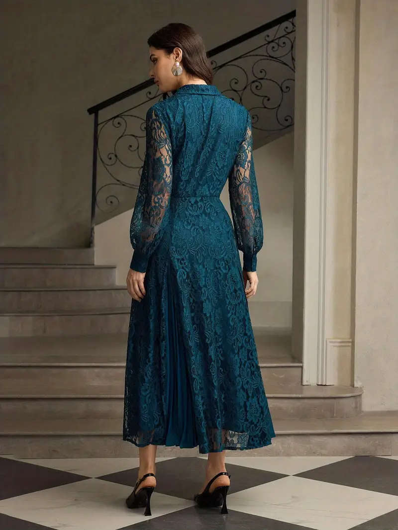 lace middle dress Plus Size - Studio Lace Button-Front Dress