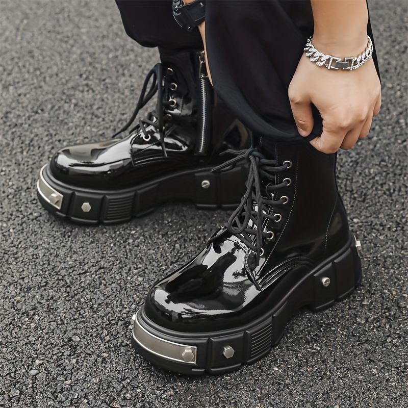 High fashion combat boots on sale