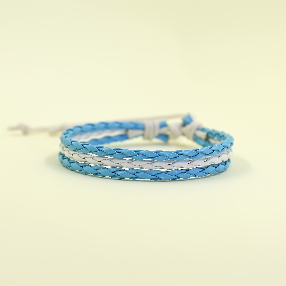 TEMU 1pc/ Bracelet, Fashionable Hand Accessory For Men And Women, Retro Woven Accessory Bracelet