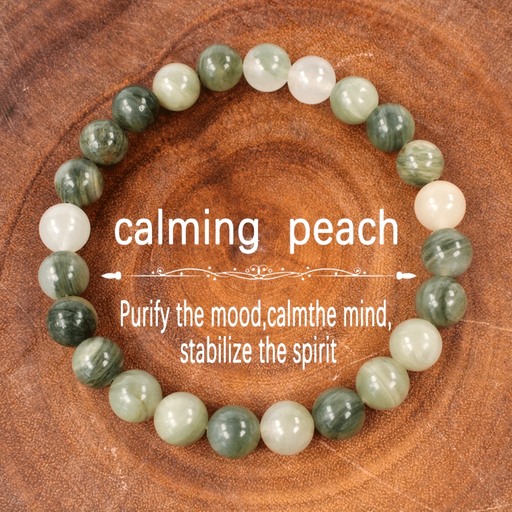 

Bracelet en chrysoprase naturelle - Pierre de d'avril, et , cadeau