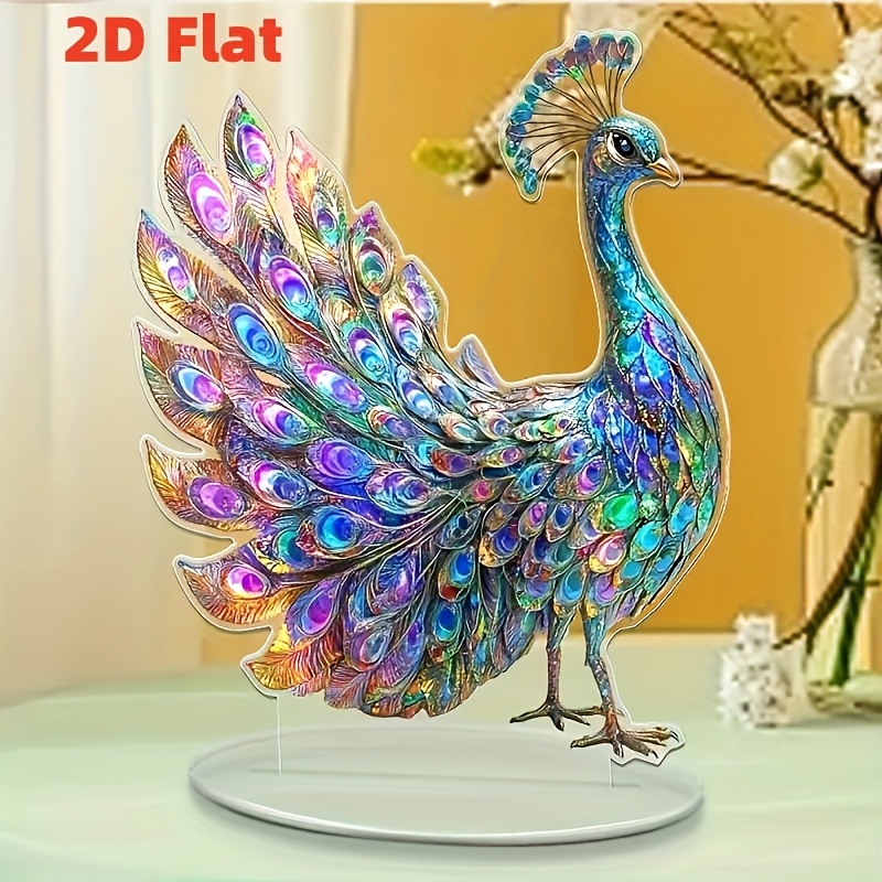 

2d Flat, 2d Flat Lifelike Acrylic Statue Print - Artistic Desk Decor For , Perfect Gift Idea