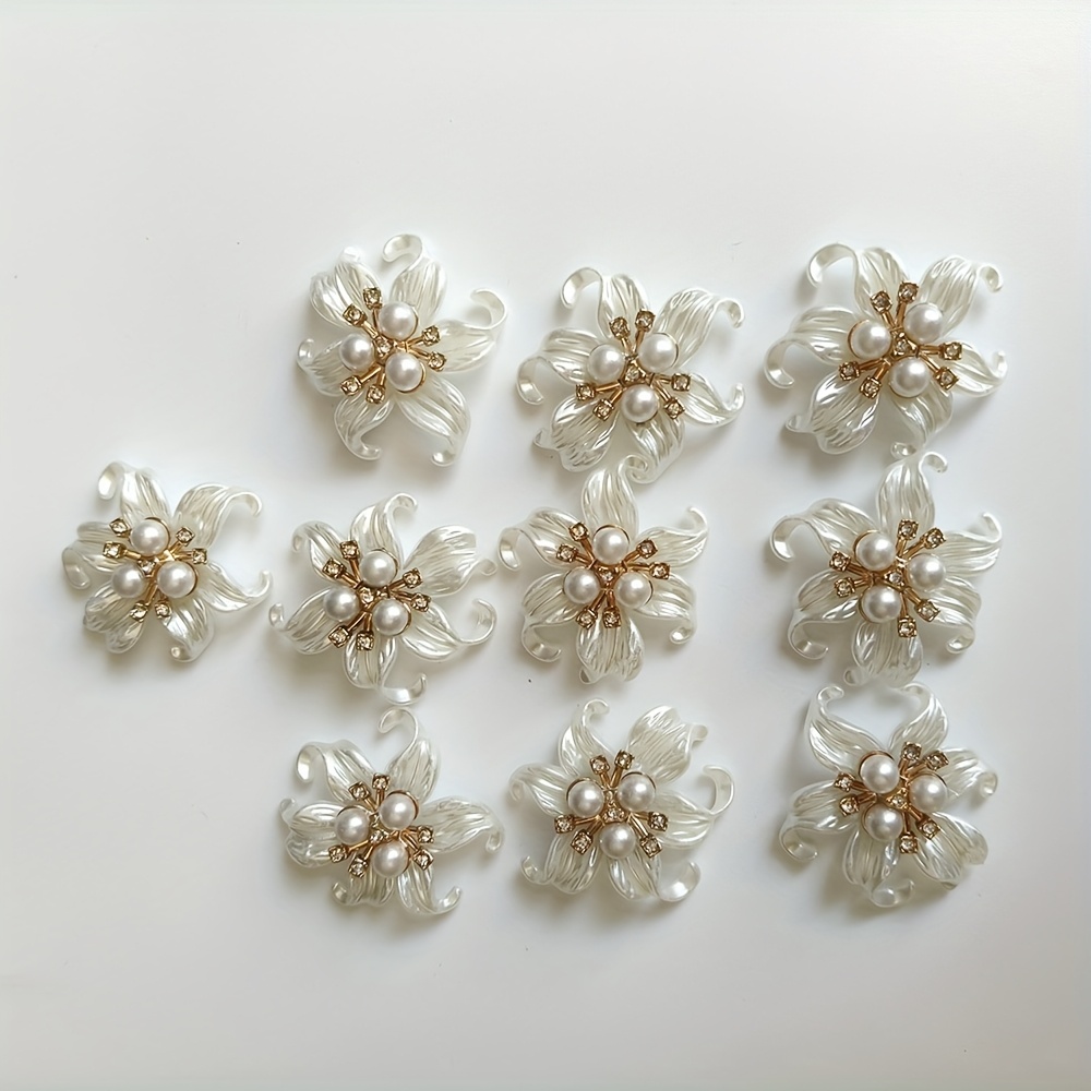 5pcs/10pcs Fashion Elegant Starfish Flower Series 3d Resin Hair Additions Small Additions