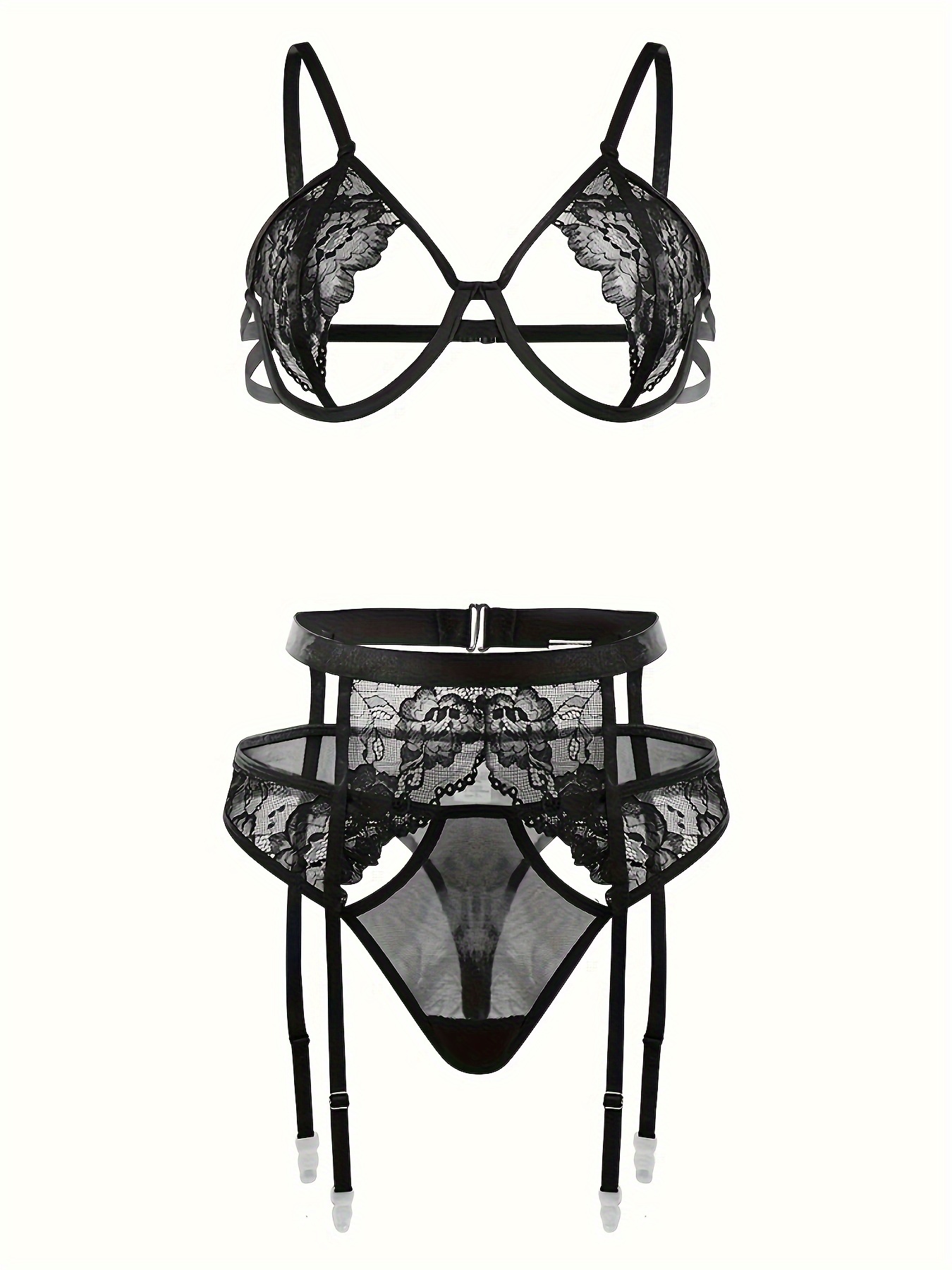 Ensemble Lingerie Érotique Femmes Taille Soutien - Temu France