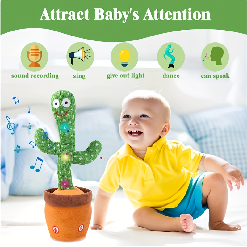 Cactus Qui Danse Peluche Jouet,Chantants Cactus,Repete Parle Cactus