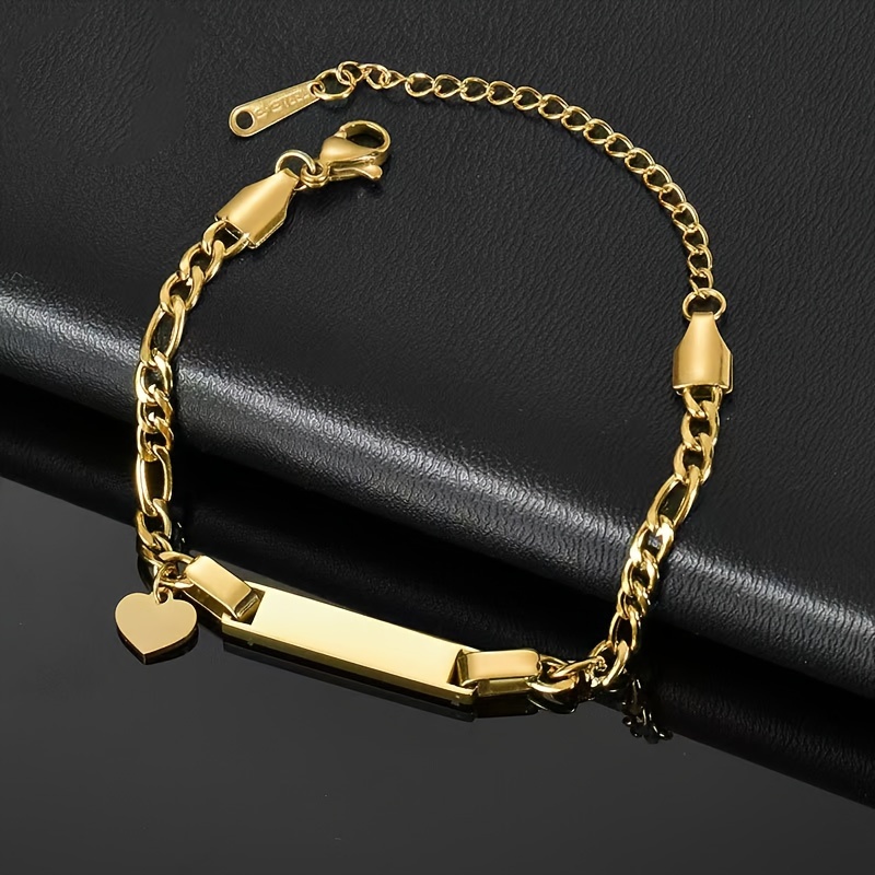 TEMU Bracelet personnalisé en acier titane avec pendentif papillon, personnalisée DIY, cadeau d'anniversaire, cadeau d'anniversaire, meilleur ami,