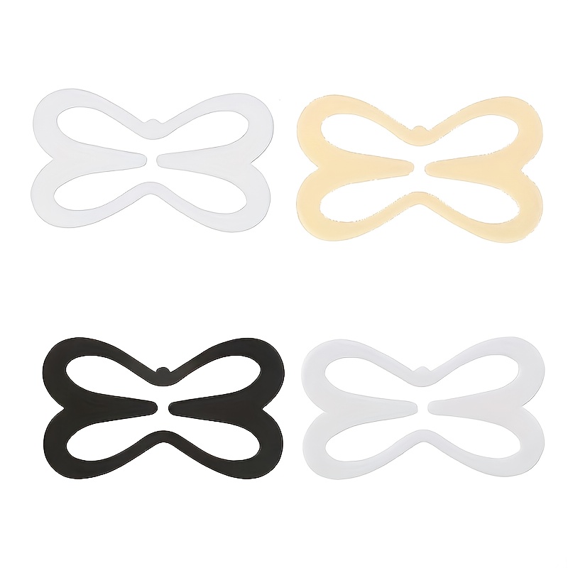 Set Of 4 Invisible Bra Strap Clips - Designed To Be Non-slip, Lift, And Conceal For Women's Lingerie And Underwear