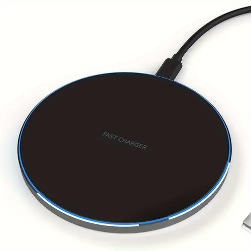 Ultra Wireless Charger - 15W Fast Charging Pad, USB Type-C, Compatible with iPhone 16/15/14/13/12/11/ , Samsung S24/S23/S22/S21/S20/Note 20, Pro/3/2 - No Battery, USB Powered