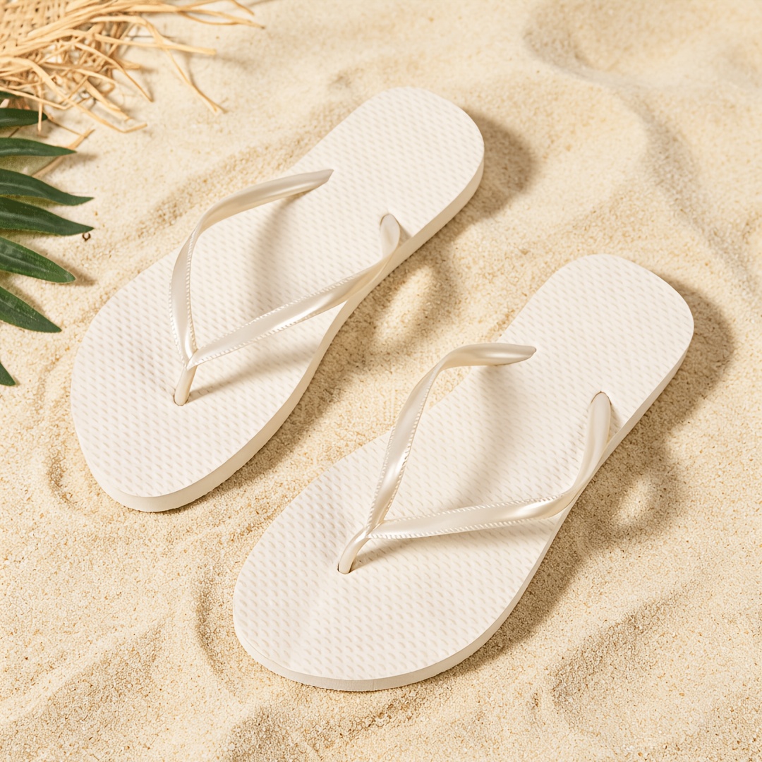 Image of Women's Flip-flops, Indoor Outdoor Easy Solid Color Slides, Lightweight Casual , Outdoor Leisure Hiking, Beach, Road, Street, Multi-scene Women's Flip-flops, And Optional, Women Shoes