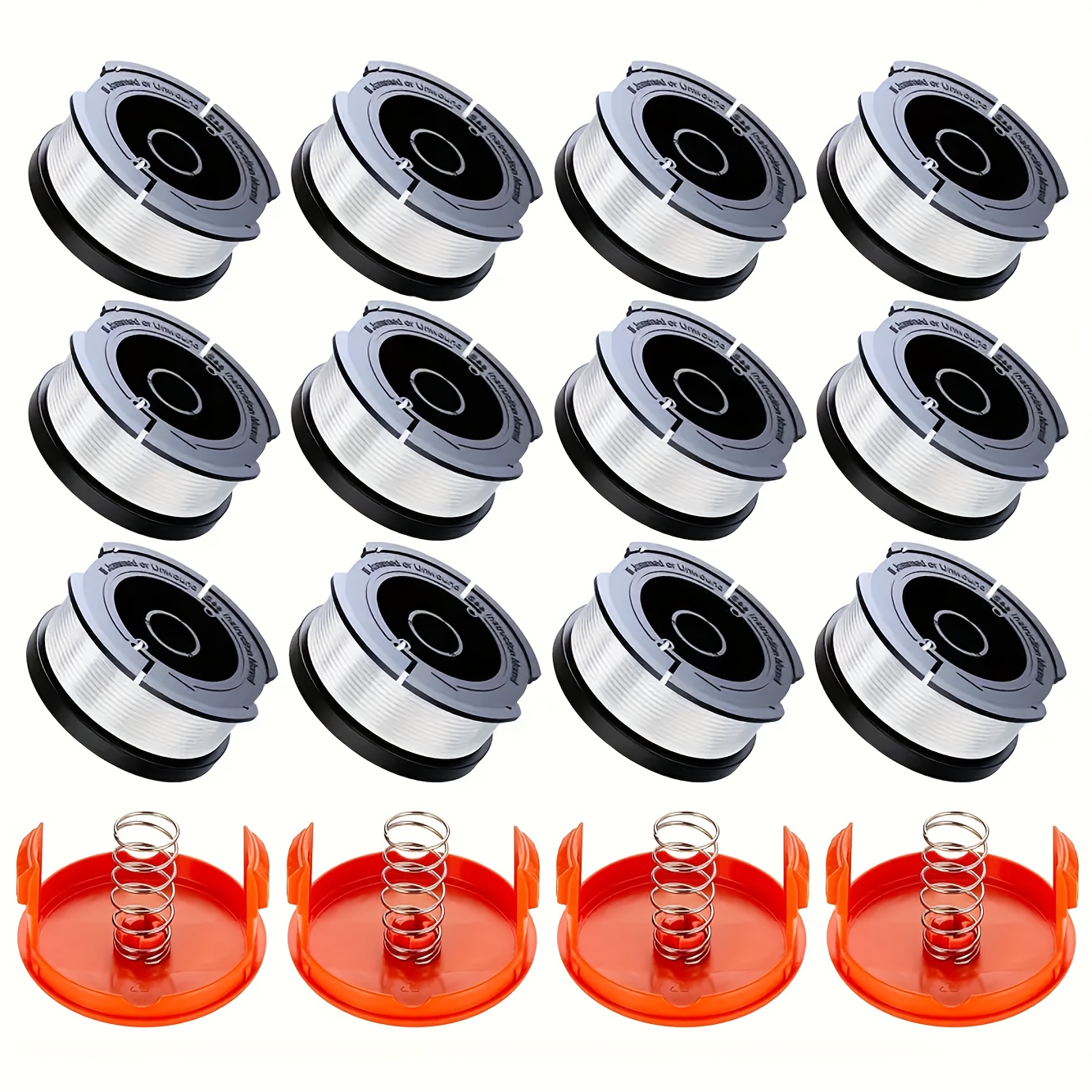 black decker lawn mower replacement spool cap and spring set 30 feet 0 065 inches 1 65mm af 100 automatic   compatible with durable plastic grass wire for black decker string trimmers