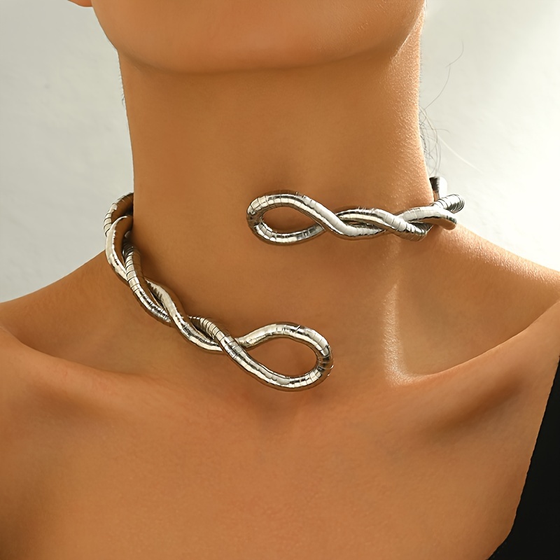 Layered Geometric Long Necklace for Women