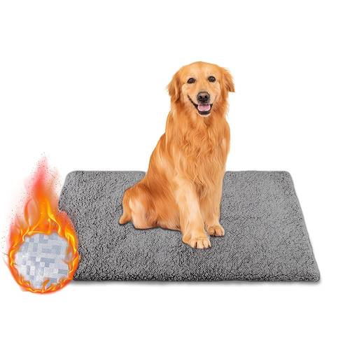 1pc self warming pet mat with removable cover self thermal bed suitable for large kittens small puppies cozy durable polyester pad indoor outdoor use warm bed for