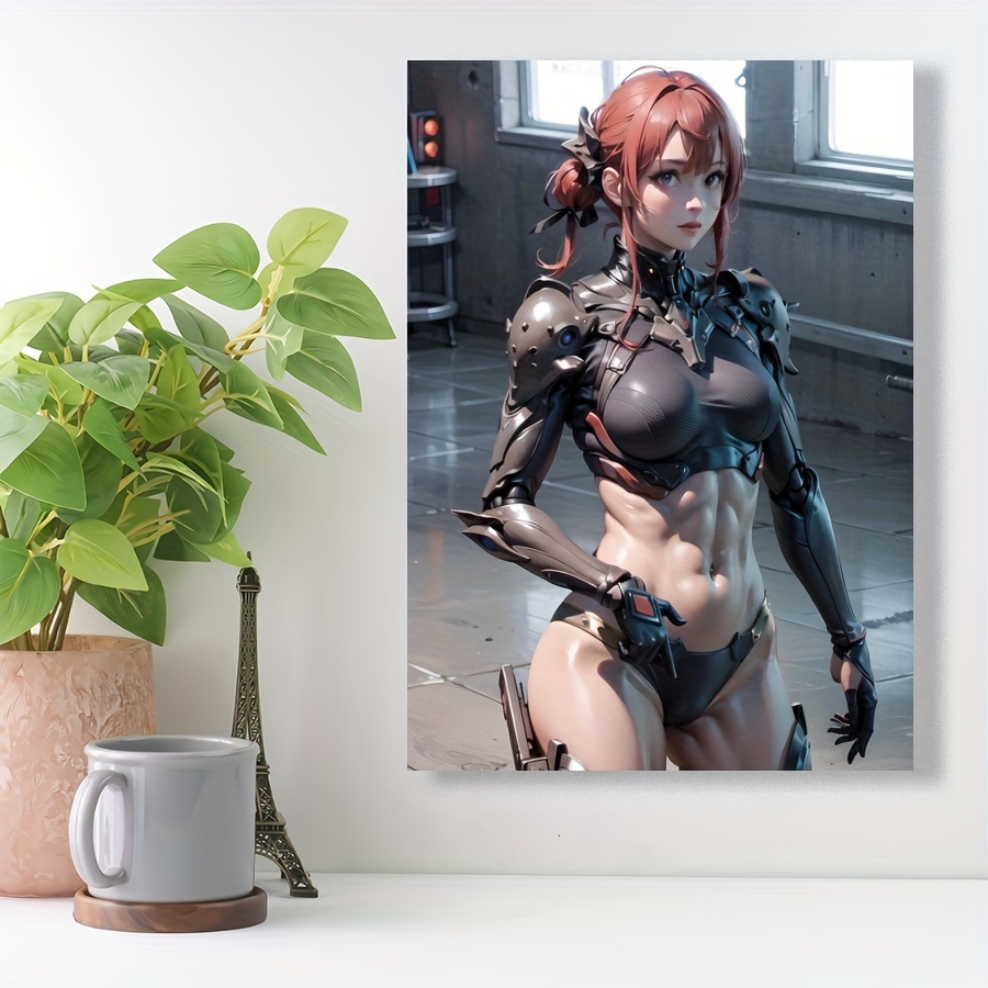 

1pc Anime Characters Canvas Wall Art, Armor Poster, Home Decor For Living Room, Bedroom, Kitchen & Restaurants Decor, Gift,