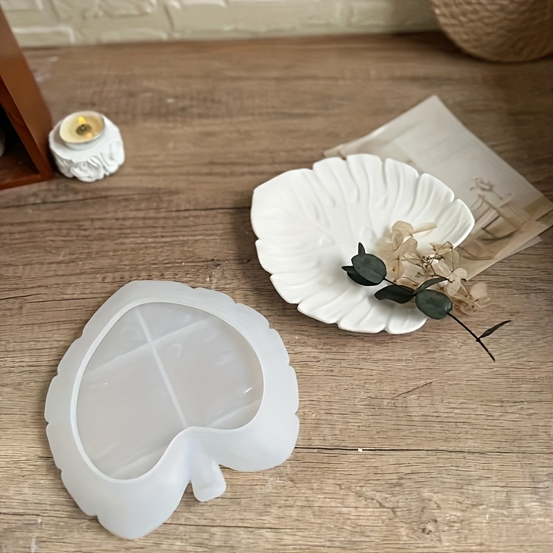 

Diy Leaf-shaped Silicone Mold For Jewelry Tray, Resin Organizer & Candle Holder - Plaster Casting Mould