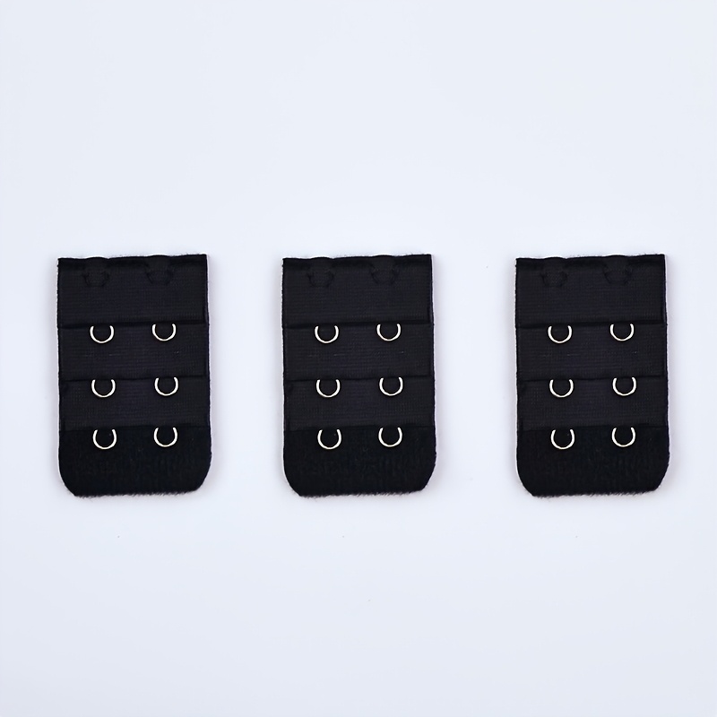 Image of 3pcs 3.2cm/1.26in Women's Soli Bra Extension , Elastic Soft Comfortable Bra Straps, Women's Underwear And Lingerie Accessories