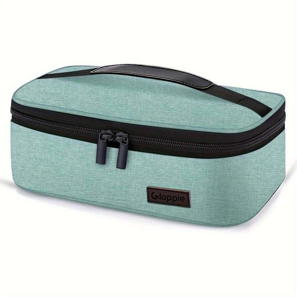 

Sac à Déjeuner Isotherme Compact - Réutilisable, Résistant au Lave-vaisselle, en Polyester, pour l'École, le Travail et les Pique-niques - Sac à Déjeuner Vert Isotherme pour le Stockage des Aliments