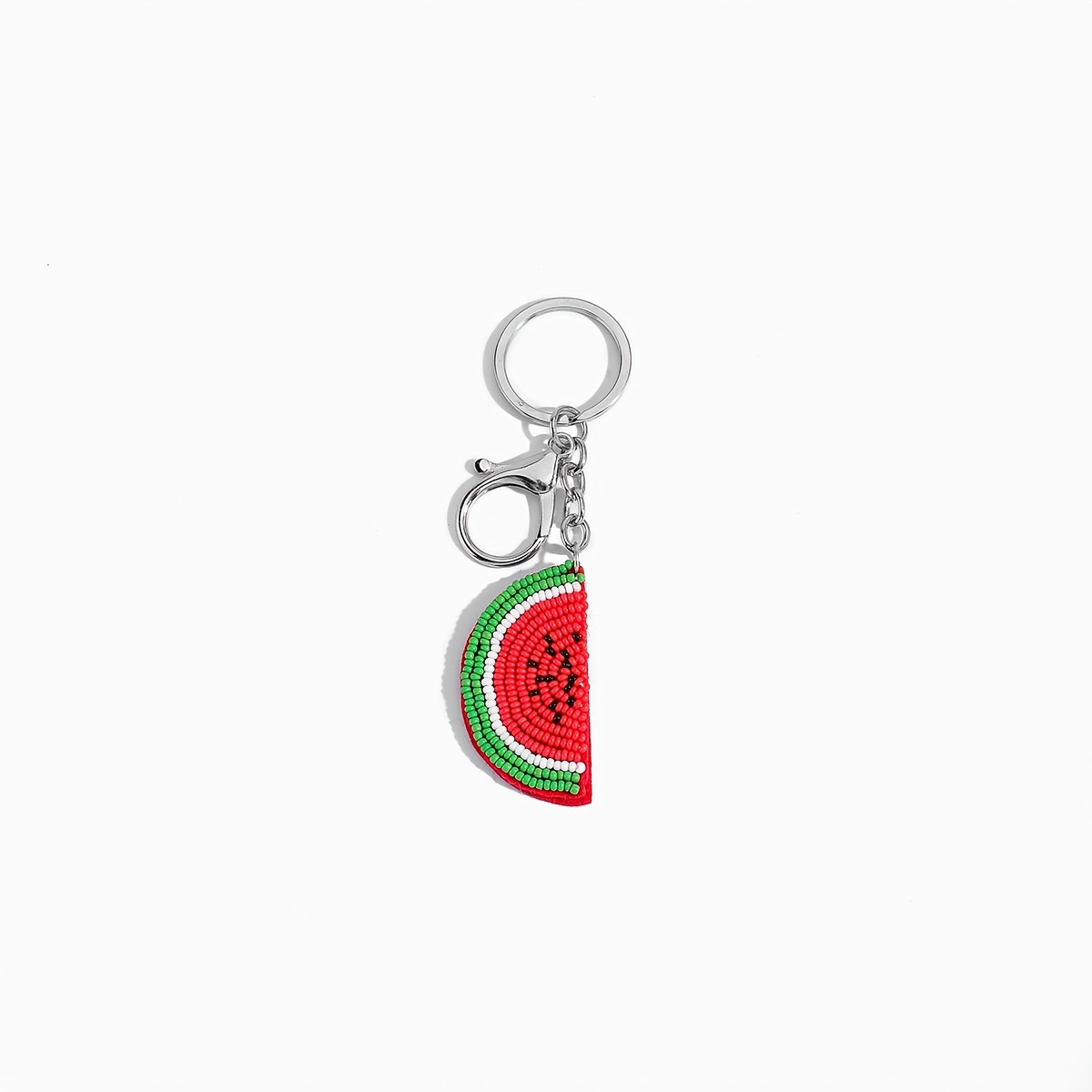 TEMU Llavero a con cuentas de rebanada , lindo dije de bolsa de /limón/limón/naranja, anillo de llave duradero con cierre de langosta para mujeres,