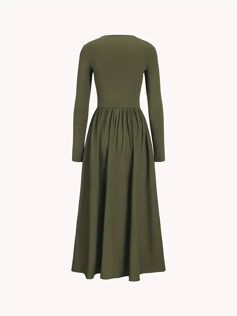 womens casual long sleeved dress fashionable party simple - Temu Mauritius womens casual long sleeved dress fashionable party simple - Temu Mauritius