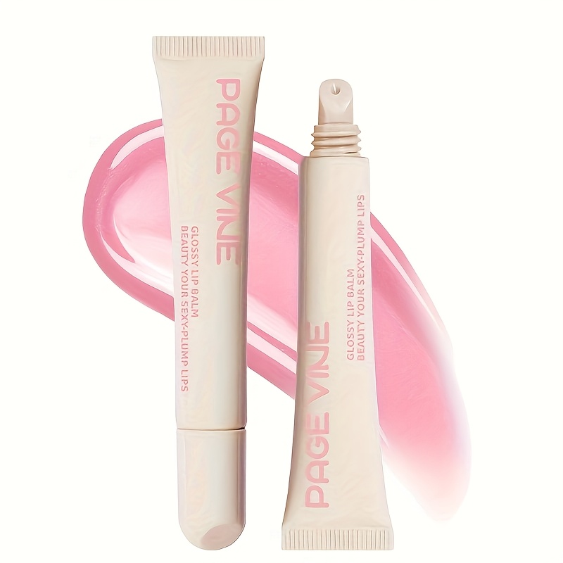 PAGE VINE Mirror Finish Lip Gloss &amp; Oil Duo - 15ml, Pearlescent Liquid for Soft, Hydrated Lips - Long-Lasting Shine &amp; Moisture, Easy to Apply for All Skin Types