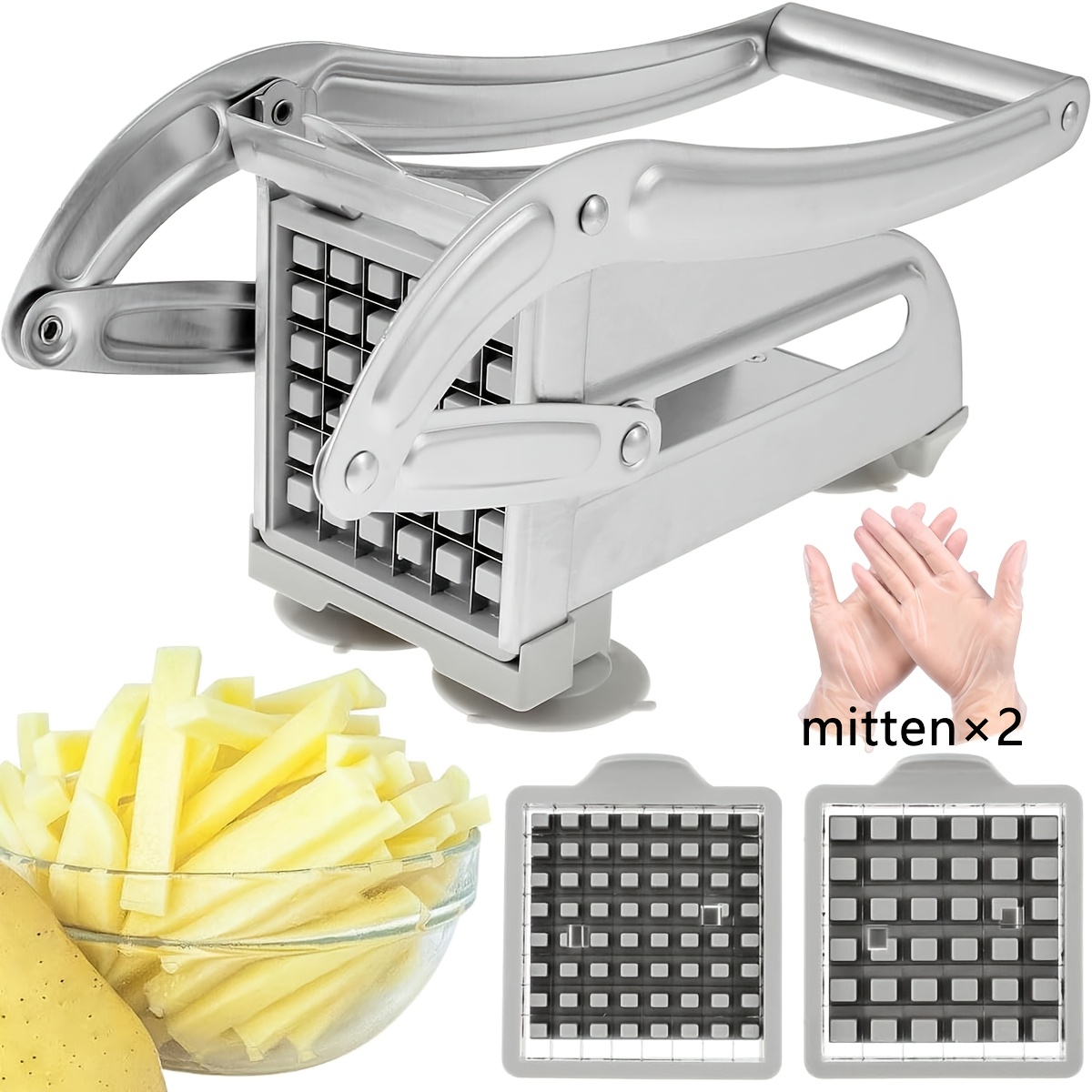 TEMU 36/46 Hole French Fry Cutter For Potatoes, Potato Cutter, Potato Slicer Camp Strip Maker Potato Strips Potato Nuggets, For Potatoes Carrots