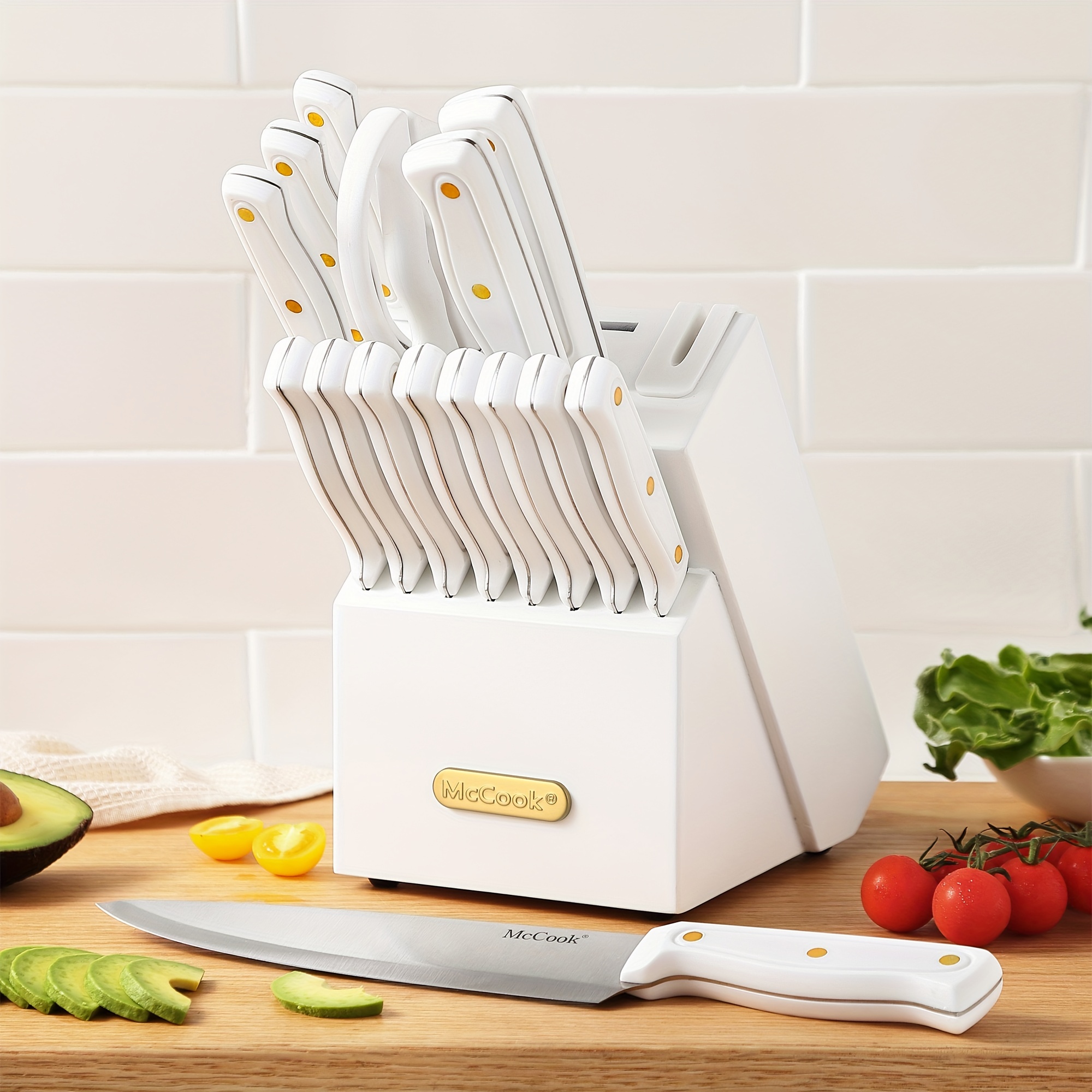 

Knife Set For Kitchen With Block