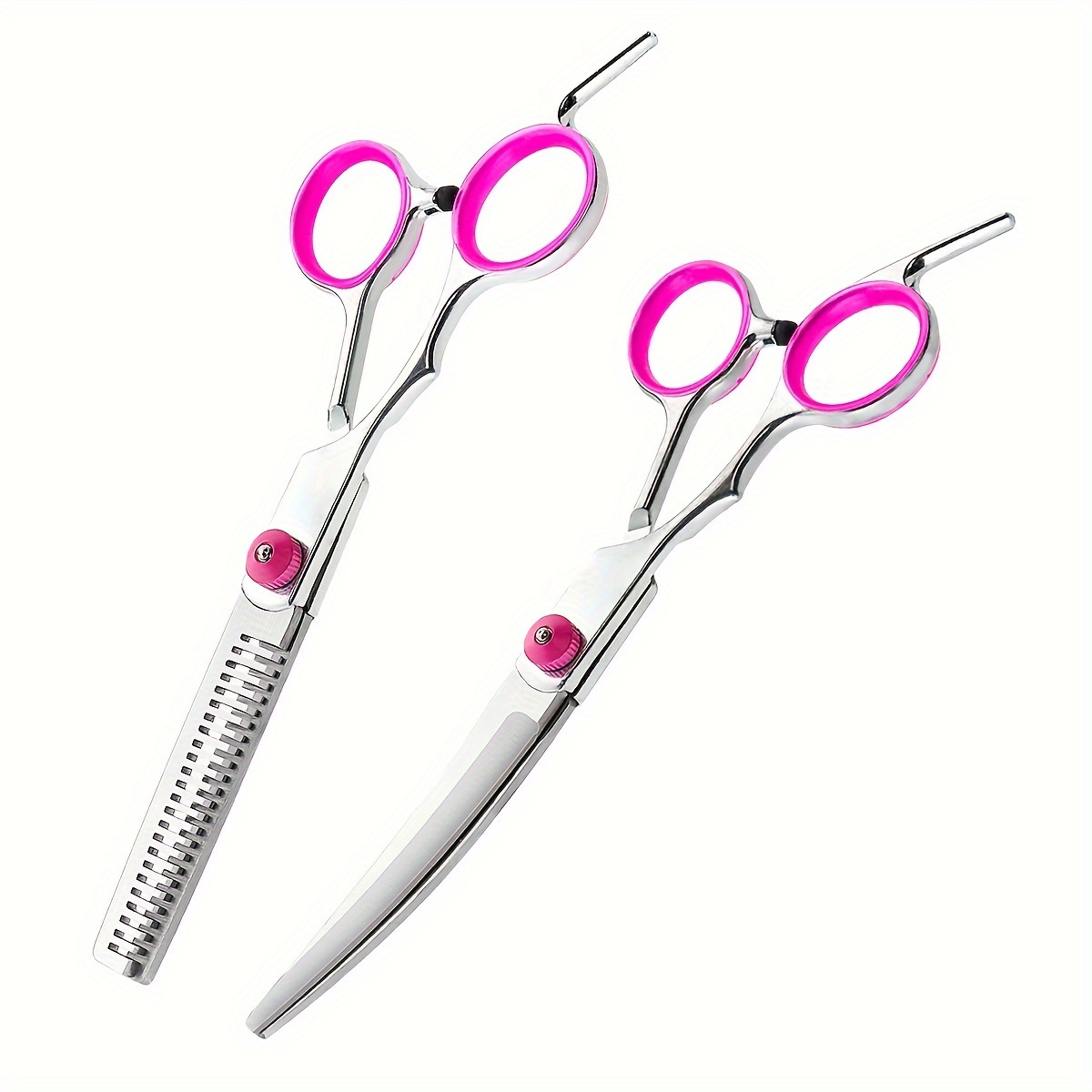 

1pc/2pcs Pet Grooming Scissors, Professional Hair Trimming Scissors, Dog Hair Curved Cutting Tooth Scissors, Dog Grooming Scissors, Haircut Cleaning Tool