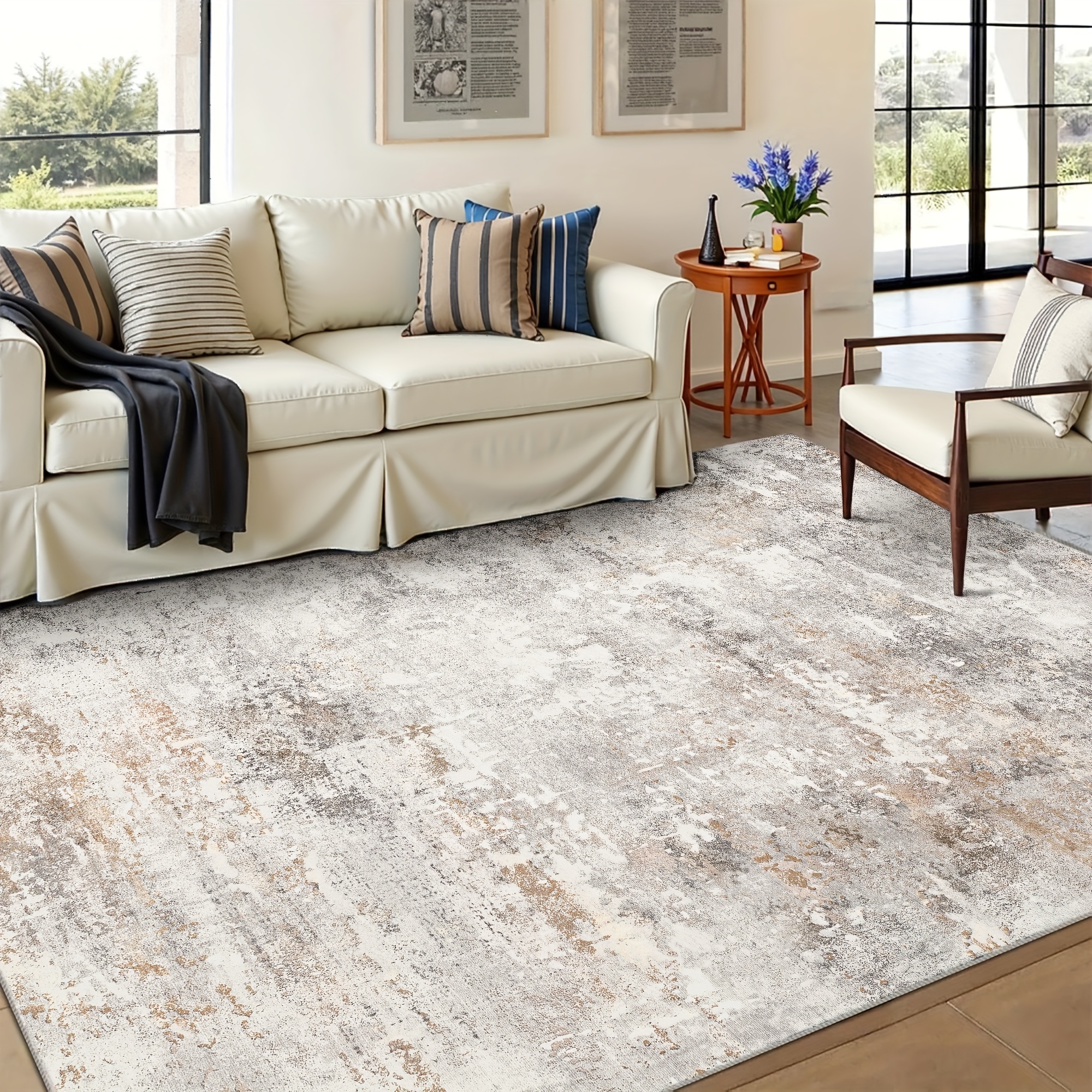 abstract rug sold on Temu United States