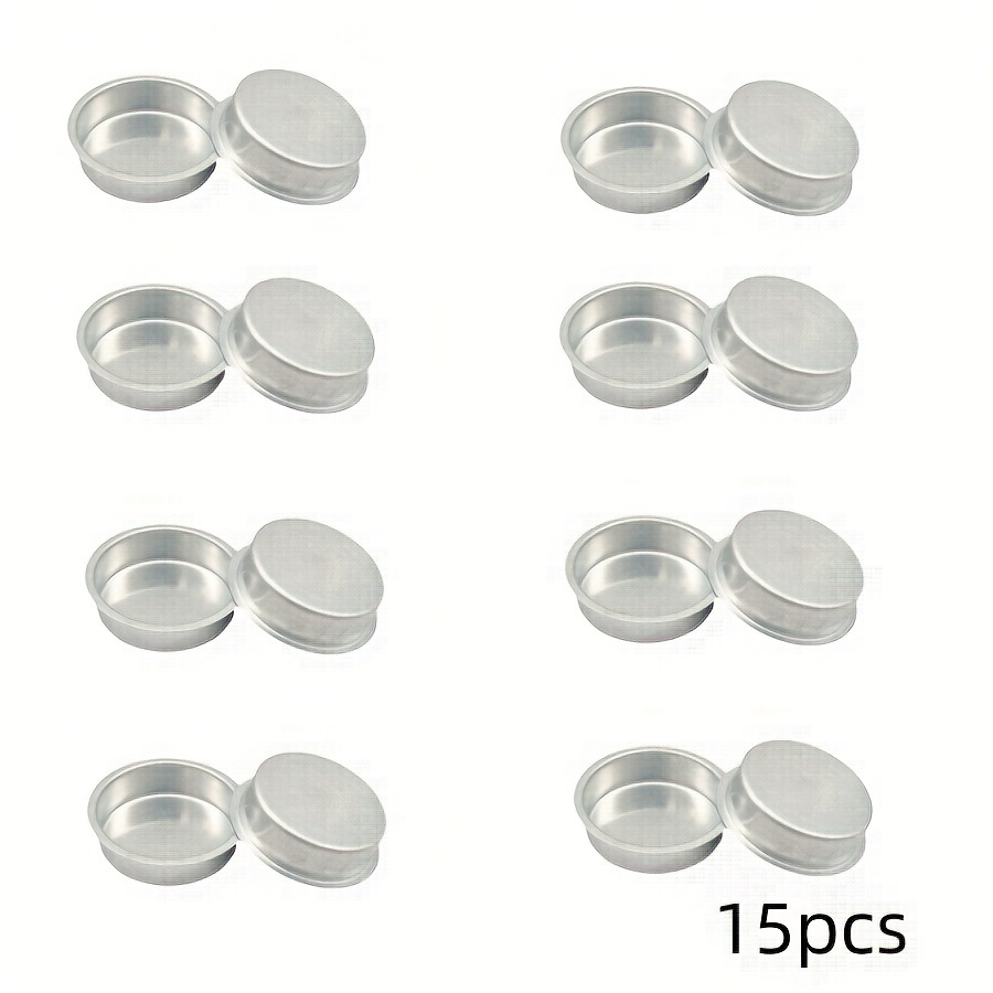 Image of 15pcs Thickened Aluminum Candle Cups Christmas Candlestick Candle