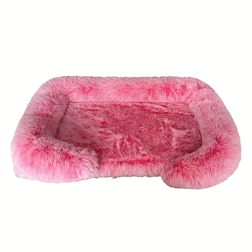 removable double layer long fur pet sofa for dogs polyester fiber fill small to large breed dog bed easy assembly mixed colors cozy plush texture detachable design for cleaning     sofa pet bed Product details 7