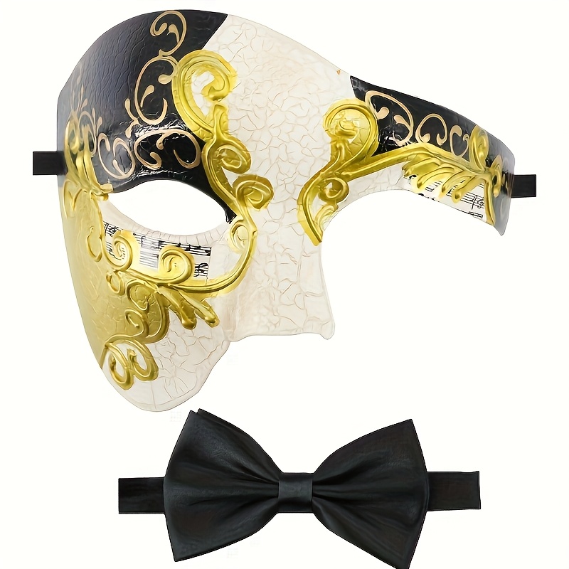 LoveLegis Halbmaske Rot Mit Glitzer – Phantom Der Oper Kostüm, Karneval & Halloween Accessoire