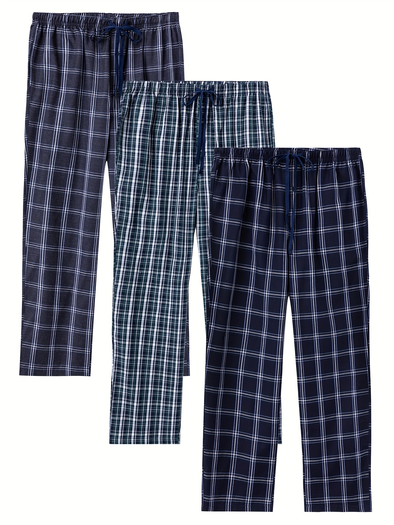GAESHOW Mens Pajamas Cotton Set Male Sleepwear Long Sleeve