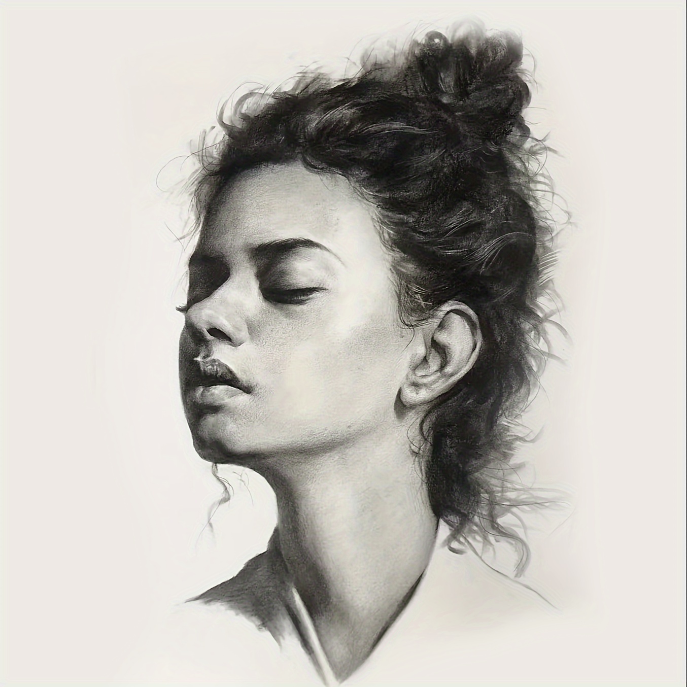 Image of 2d Flat, 2d Flat, Handmade Pencil Drawing Portraits, Hand-painted Paper Portraits, Personalized Artworks From Your Photos Such As Couples, Pets, And Landscapes, Black And White Sketch Portraits
