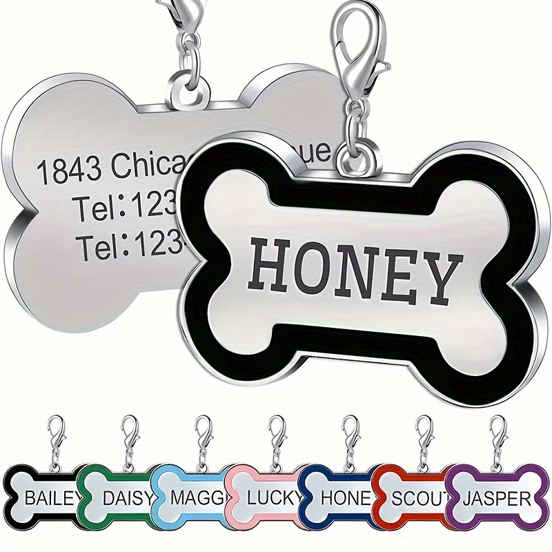 Engraved Personalized Pet Id Tags Custom Dog Cat Name Tags Temu New Zealand