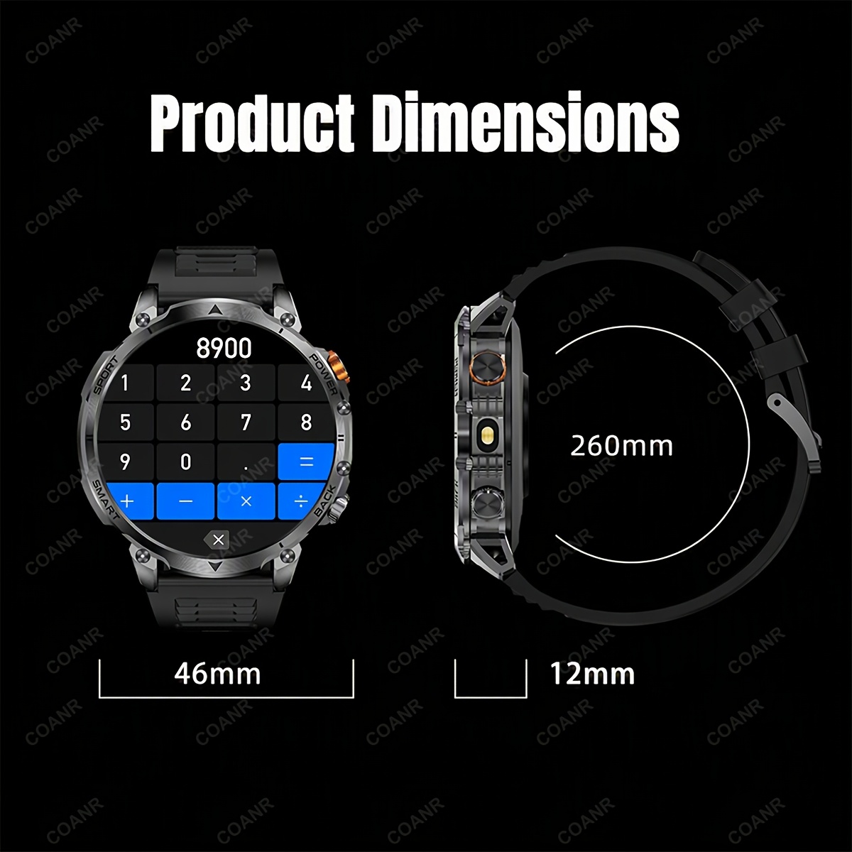 Smartwatch with IP68 Waterproof and Fitness Tracking