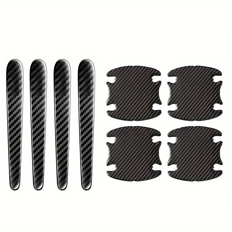 TEMU 8pcs Door Handle Scratch Guards - Durable Resin Exterior Accessories For Enhanced Protection & Style