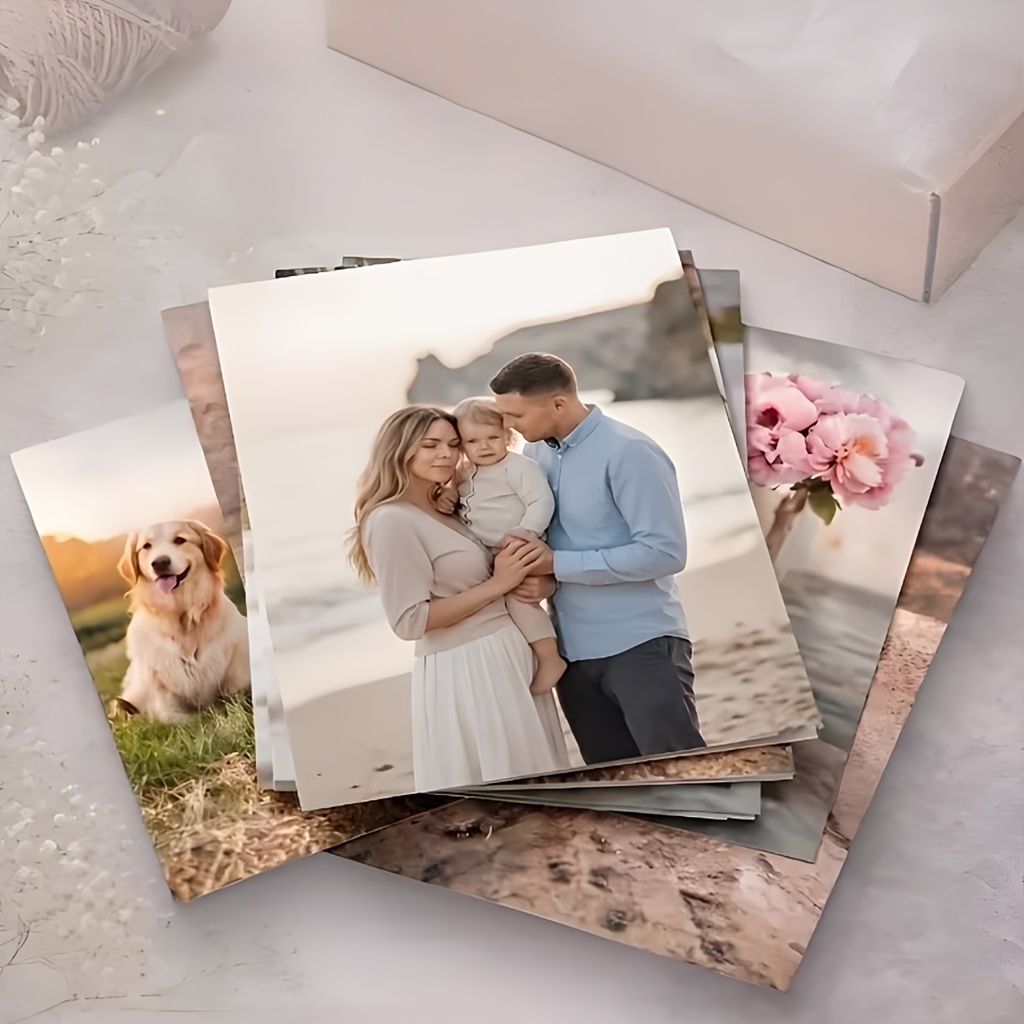 TEMU 10 Stampe Fotografiche Personalizzate ad Definizione, Adatte per Foto Commemorative della Crescita del Bambino, Creazione di Album di Famiglia,