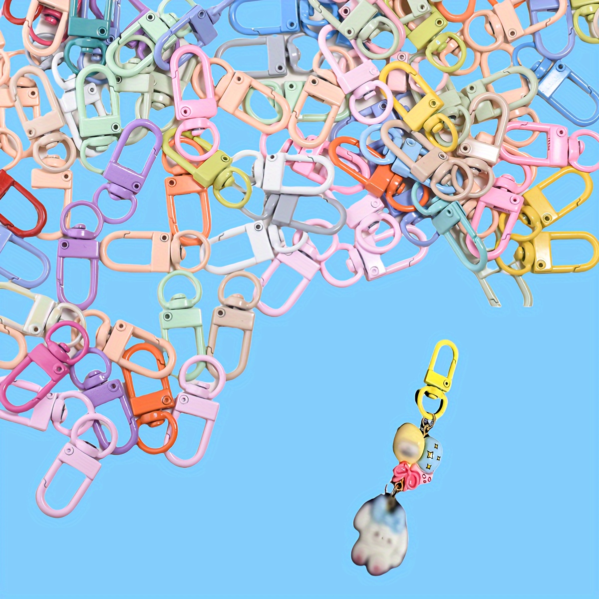 

U-shaped Keychain - Zinc Alloy, & Bag