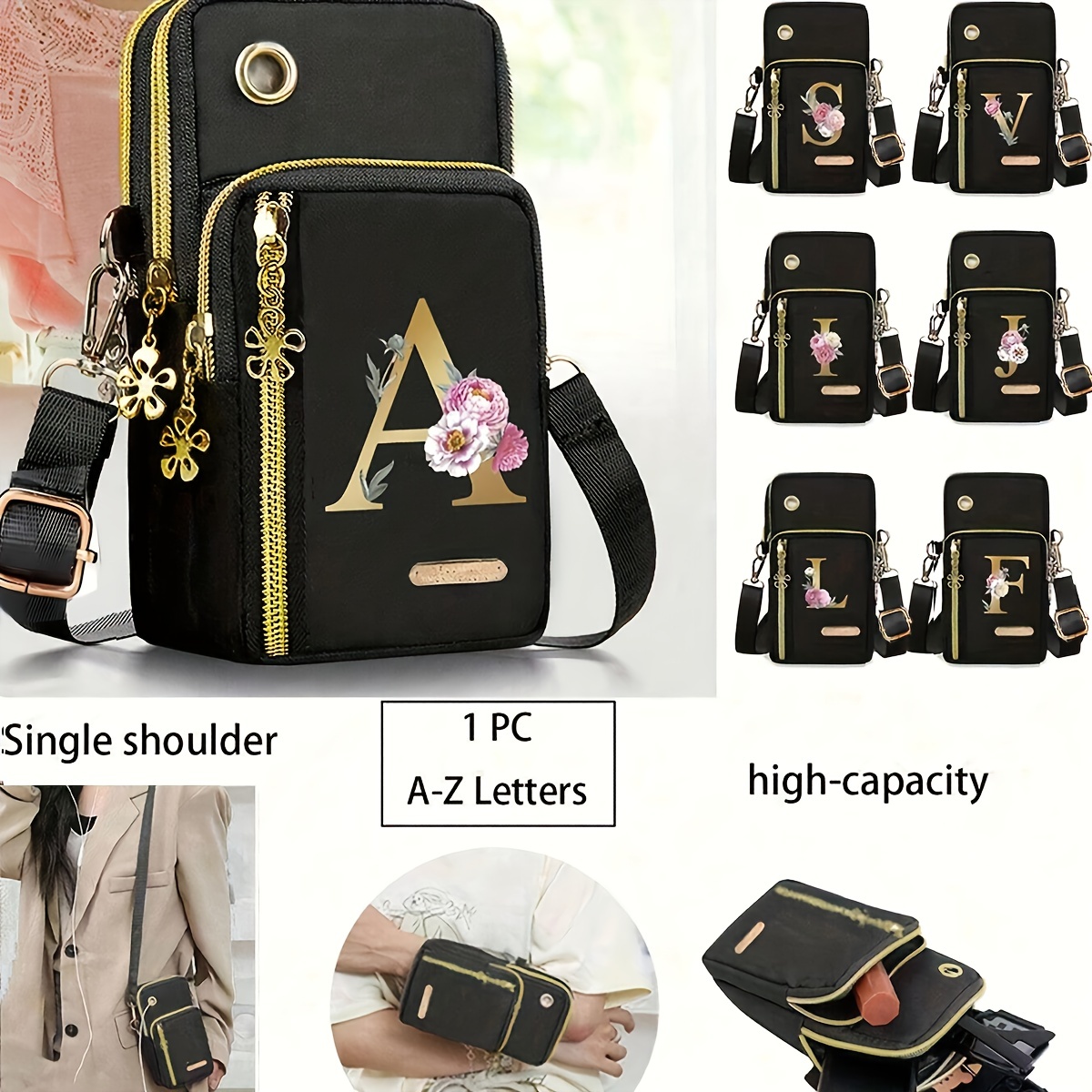 

Bag Phone & - , Zippered, For Use & , 's ,