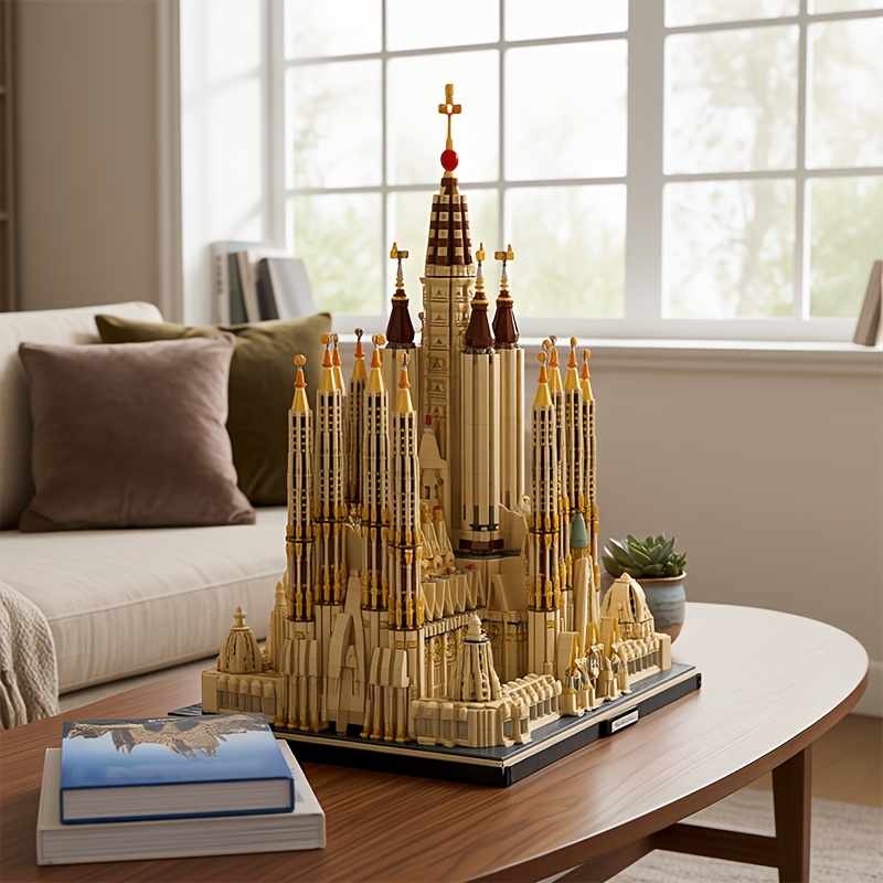 With Original Box 10328pcs Bricks Building Block Model For Christmas Halloween Gift, Fl86388 Cathedral Valentine's Day Toys Block For Home Decoration.