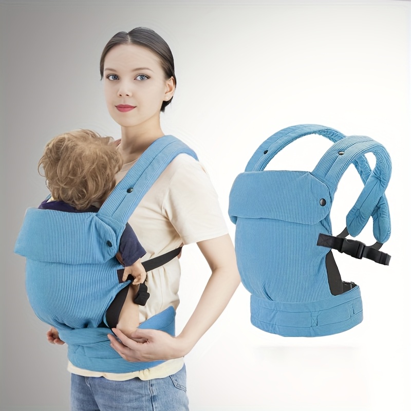 1pc 4-in-1 Infant & Toddler Carrier Backpack Strap - Adjustable Safety Buckles, Anti-Slip X-Strap, Lightweight Breathable Baby Backpack Harness - Compatible with front/Back Carry, C-Section Delivery - Perfect New Parent Gift (Travel, Everyday Use) - Durable Polyester Fabric