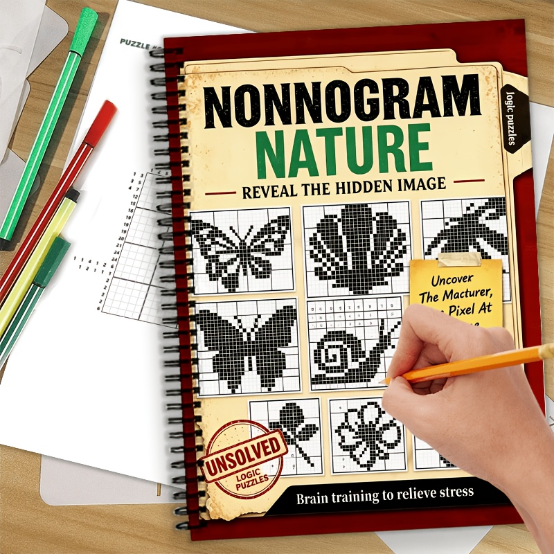 Nature-Themed Advanced Digital Art Sudoku Puzzle Book
