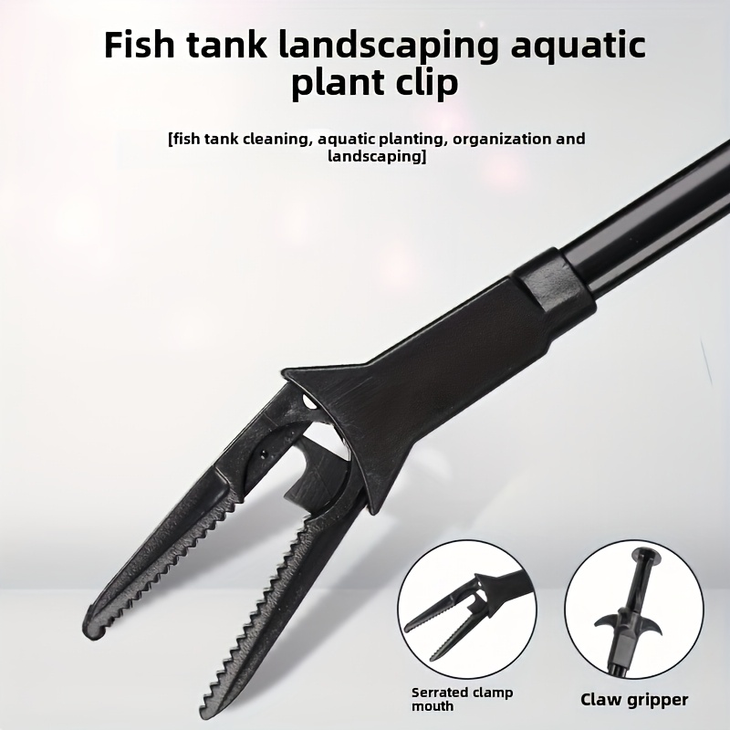 

1 Aquarium Clamp Cleaner, Multifunctional Fish Cleaning Clip, Pp Material, Suitable For And Salt Water, Animal And Plant Maintenance, Feeding And Coral Care.