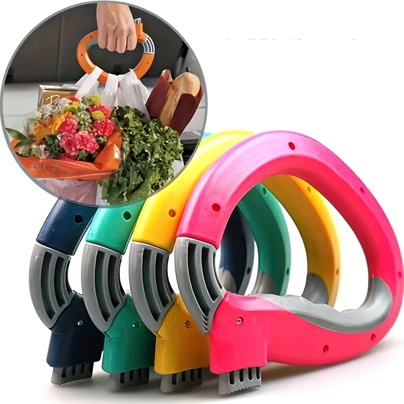 

Plastic Shopping Bag Holder With Clips - Bag Organizer For Effortless Grocery Shopping & , Prevents Bag Cuts