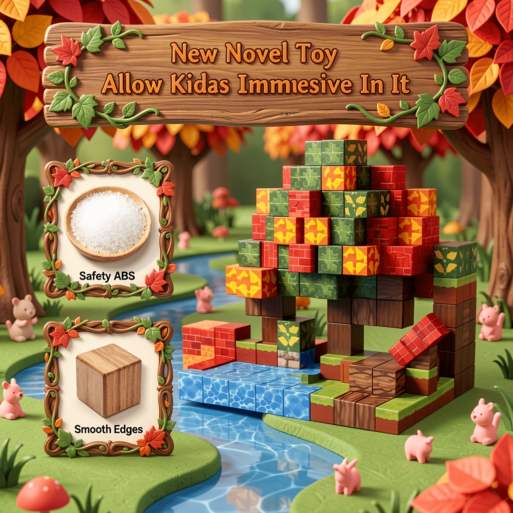 500pcs Random Color Magnetic Building Blocks for Spatial Logic