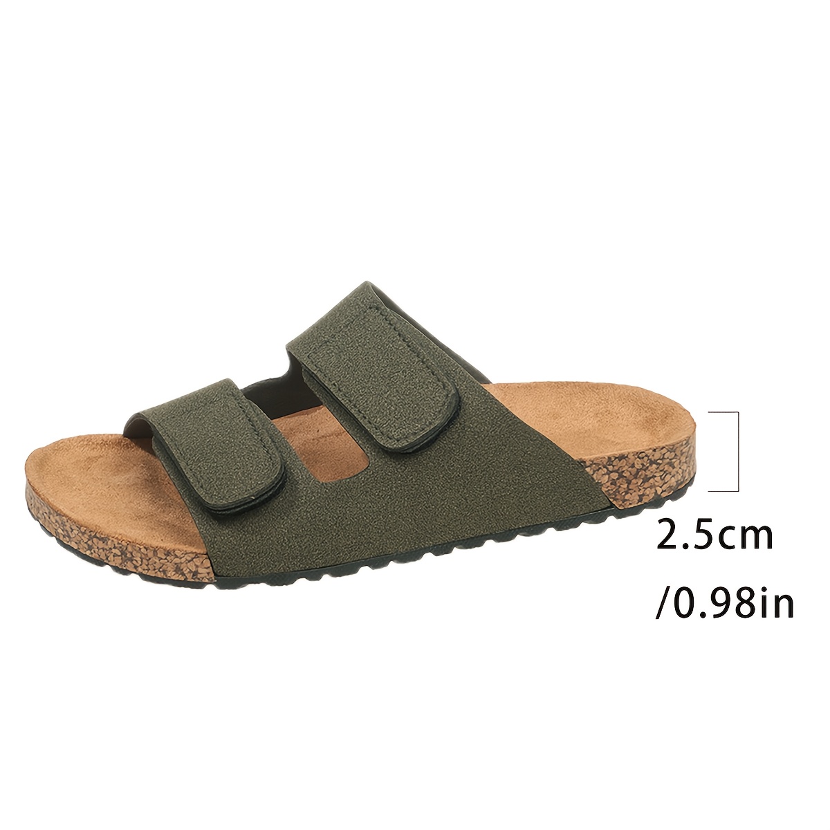 mens slip resistant slip slippers sandals adjustable strap  display picture 3